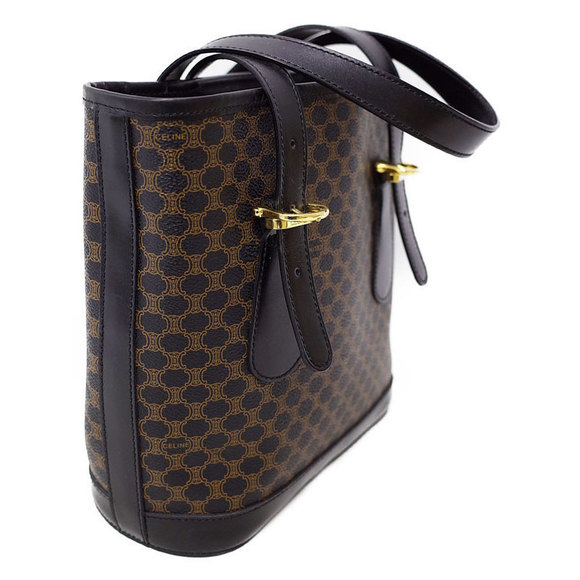 Celine Macadam Pattern Tote Bag Black - Picture 2 of 9